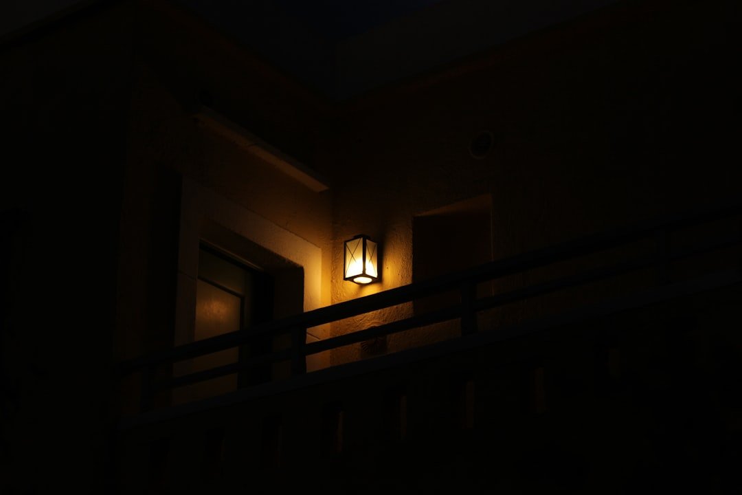 a light that is on in the dark